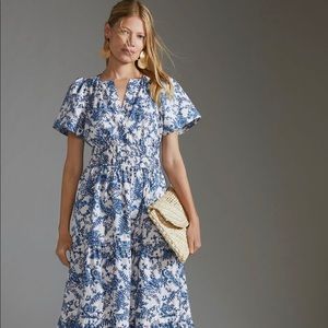 Somerset Blue and White Floral Maxi Dress